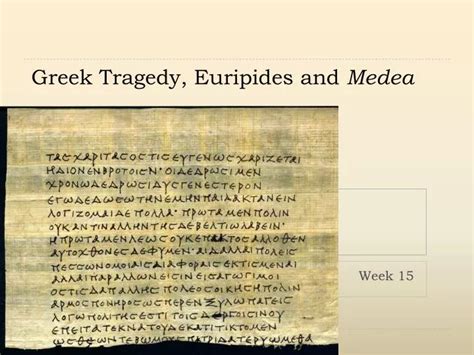 PPT - Greek Tragedy, Euripides and Medea PowerPoint Presentation, free ...