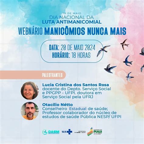 Sesapi Promove Webinário Em Comemoração Ao Dia Nacional Da Luta