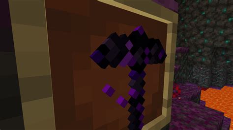 Crypt's Nether recolor & Netherite-Crying obsidian pickaxe Minecraft Texture Pack