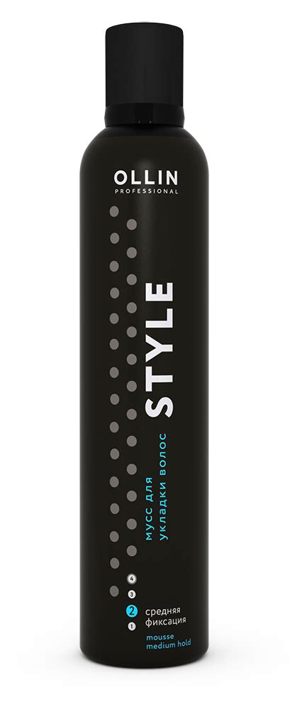 OLLIN Style Mousse Medium Hold Мусс для волос средней фиксации, 250мл − ...