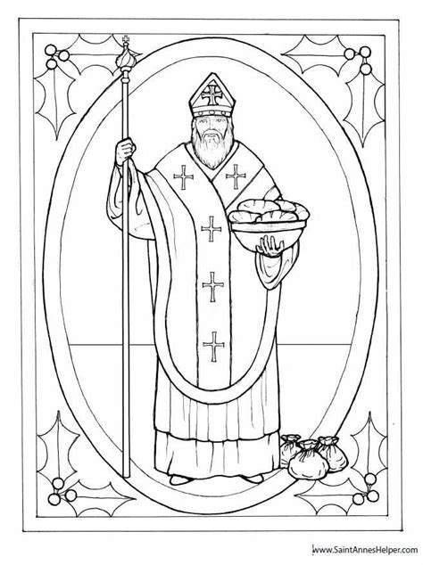 St Nicholas Day Coloring Pages