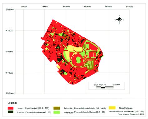 Mapa De Uso E Cobertura Vegetal E Resultado Do Indicador Da área De Download Scientific Diagram