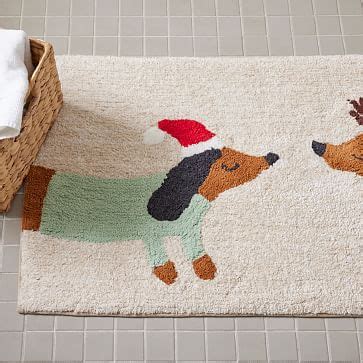 Organic Meri Meri Dachshund Bath Mat West Elm