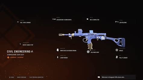 Civil Engineering Cod Warzone And Vanguard Weapon Blueprint Call Of