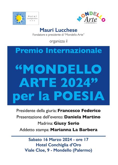 A Palermo Il Premio Internazionale Mondello Arte Per La Poesia