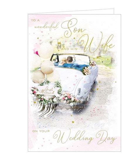 Son And Daughter In Law On Your Wedding Card Nickery Nook