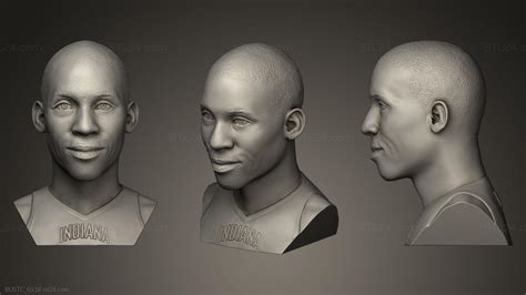 Busts And Bas Reliefs Of Famous People Reggie Miller Bustc D