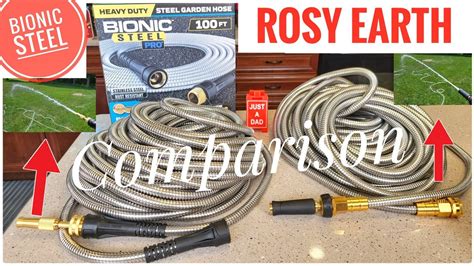 Bionic Steel Pro Vs Rosy Earth Stainless Steel Metal Garden Hose