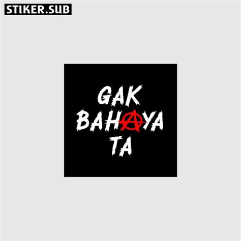 Jual Stiker Sticker Aesthetic Gak Bahaya Ta Anti Air Shopee Indonesia