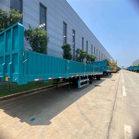 Vehicle Master 3 Axle Container Bulk Cargo Transport Side Wall Truck