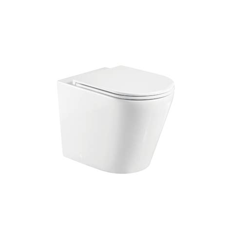 Fienza Aluca Tornado Flush Wall Faced Toilet Suite Pan Slim Seat Only