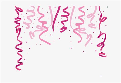 Pink Confetti Png Birthday Confetti Background Png Image