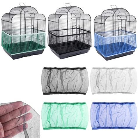 Mesh Bird Cage Cover Nylon Dustproof Birdcage Parrot Cage Net Pet