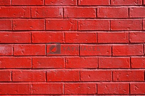 Red Painted Brick Wall By Anikasalsera Vectors And Illustrations With