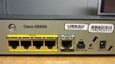 CISCO 886VA SEC K9 Network Router 4 PORTS VDSL2 ADSL2 2 Over ISDN EXCL