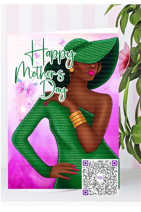 Mothers Day Greeting Cards For Black Women Holiday Cards For African American Women Sorority