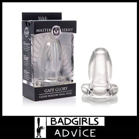 Master Series Gape Glory Clear Large Hollow Anal Plug Bad Girls Advice