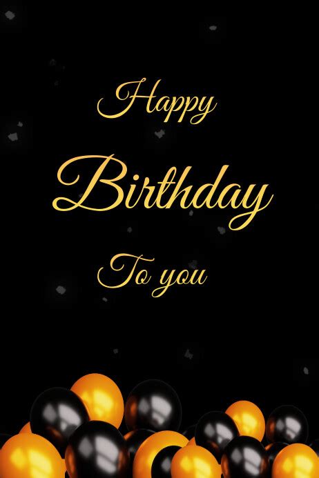 Plantilla De Joyful Happy Birthday To You Poster Postermywall