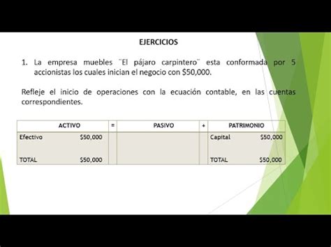 Ejercicios Practicos De La Ecuacion Contable Youtube