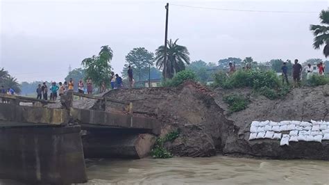 Bihar Bridge Collapse Another Bridge Collapses In Siwan Disrupting