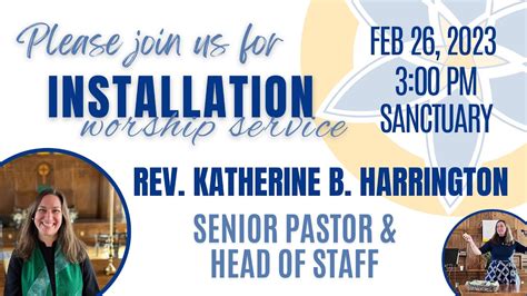 Rev Katherine B Harrington Installation Service Youtube