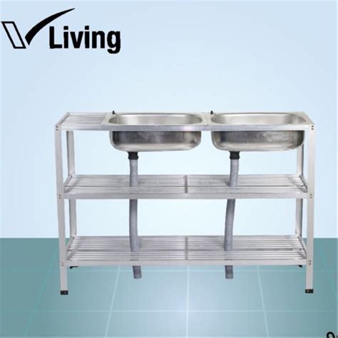 HOT Vliving ซงคลางจาน อางลางจานอลมเนยม หลม ชน มขาง สงดวน ซงค ลาง จาน อาง