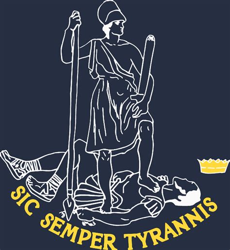 Sic Semper Tyrannis Virginia Flag T Shirt Black Or Navy S M L Xl Xxl