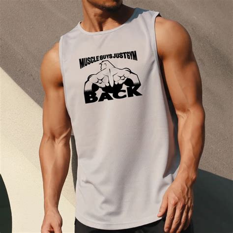 Summer Breathable Quick Dry Mesh Tank Tops Gym Fitness Training Tees