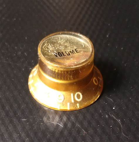 1960s Gibson Gold Reflector Knob Original Vintage Part For Reverb