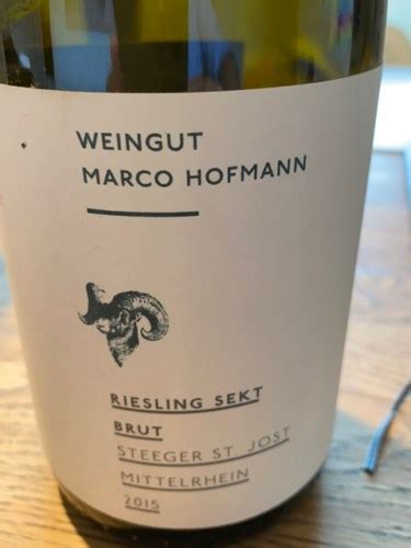 2020 Marco Hofmann Steeeger St Jost Riesling Sket Brut Vivino US