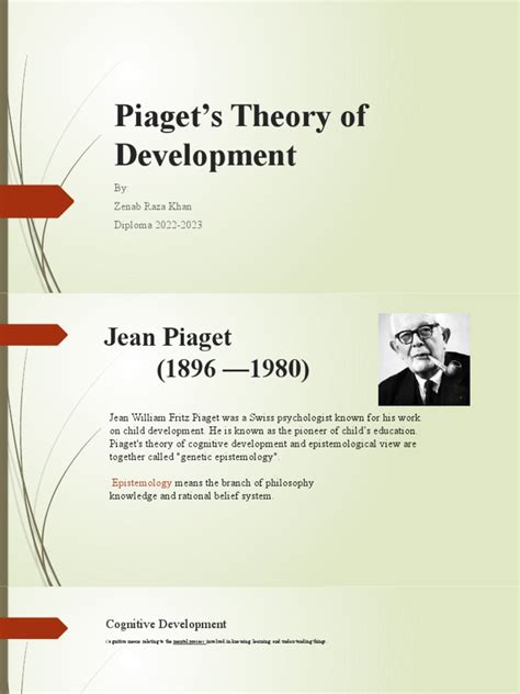 Stages of Piaget's | PDF | Cognitive Development | Cognition