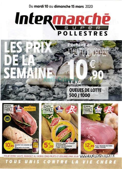 Anti crise fr Catalogue Intermarché du 10 au 15 mars 2020 Pollestres