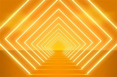 Free Vector | Gradient yellow neon background