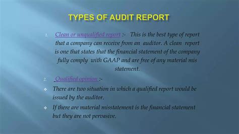 Audit Report Ppt