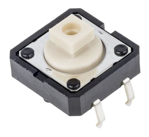 B3F 4050 Omron Ivory Plunger Tactile Switch SPST 50 MA 24 V Dc 3mm