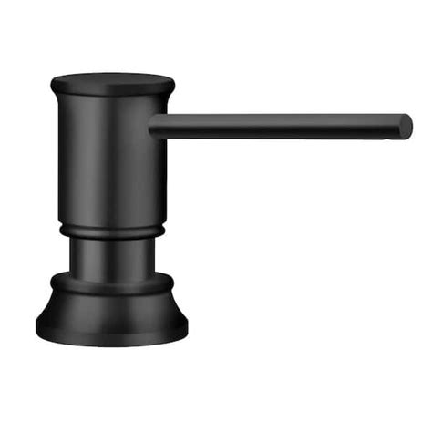 Blanco Empressa Deck Mounted Soap Lotion Dispenser In Matte Black 443030 The Home Depot