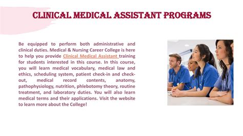 Ppt Clinical Medical Assistant Programs Powerpoint Presentation Free Download Id 11138538