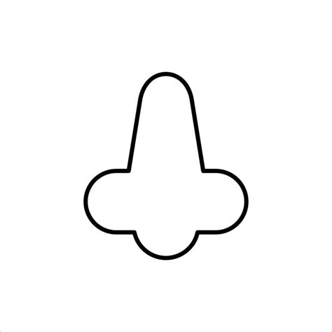 nose icon. outline icon 15564698 Vector Art at Vecteezy