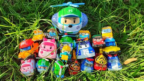 Mencari Mainan Robocar POLI Dan Teman Teman Helly Roy Amber Bucky