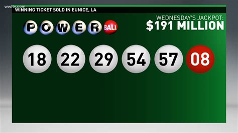 Powerball Jackpot Ticket Worth 191 Million Sold In Louisiana Youtube