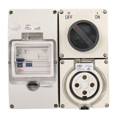 Pin Rcd Protected Switched Socket Outlet Ip Industrial