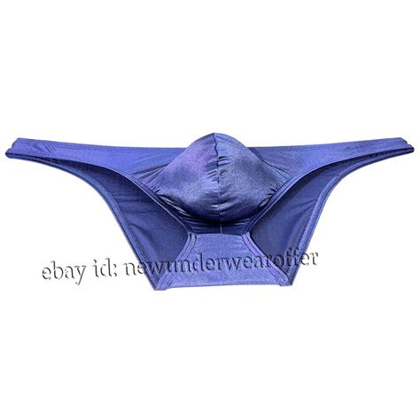 Men S Silk Satin Bikini Briefs Underwear Enhance Pouch Cheeky Briefs Underpants Ebay