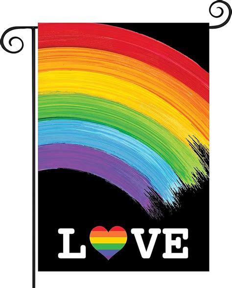 Pride Garden Flag, Rainbow Progress Pride Flags, Double Sided LGBTQ ...