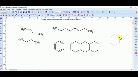 Chemsketch Tutorial How To Draw Chemical Structures Lecture 1 Youtube