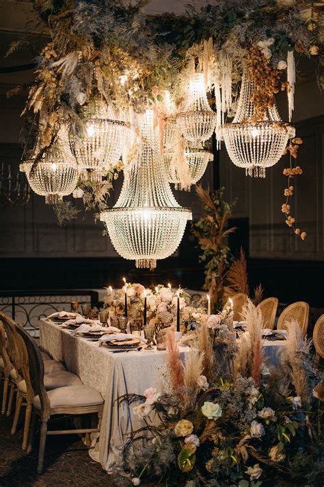 This Light-Inspired Wedding with Chandelier Decor Has a Significant Meaning