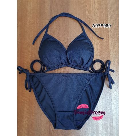 Jual Bikini Triangle Navy Bikini Segitiga Tali Shopee Indonesia