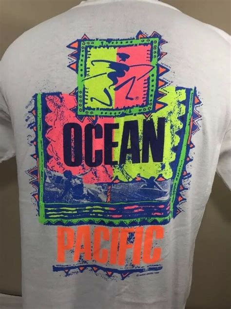 Vtg Ocean Pacific T Shirt Neon 80 S 90 S Surf Skate Beach Tee Large Ebay Surf Outfit