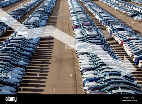 The Concept Of A Decline In Car Production Or Prices Manufacturing