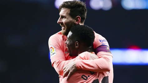 Barcelone Ousmane Dembélé Senflamme Pour Lionel Messi