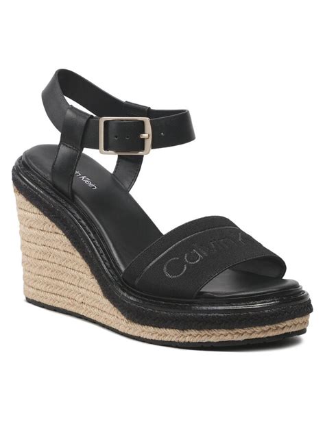 Espadrilles Calvin Klein Wedge Hh Hw Hw Fekete Ecipo Hu